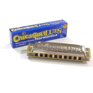 Chicago Blues Harmonica key C Model KHCB-C